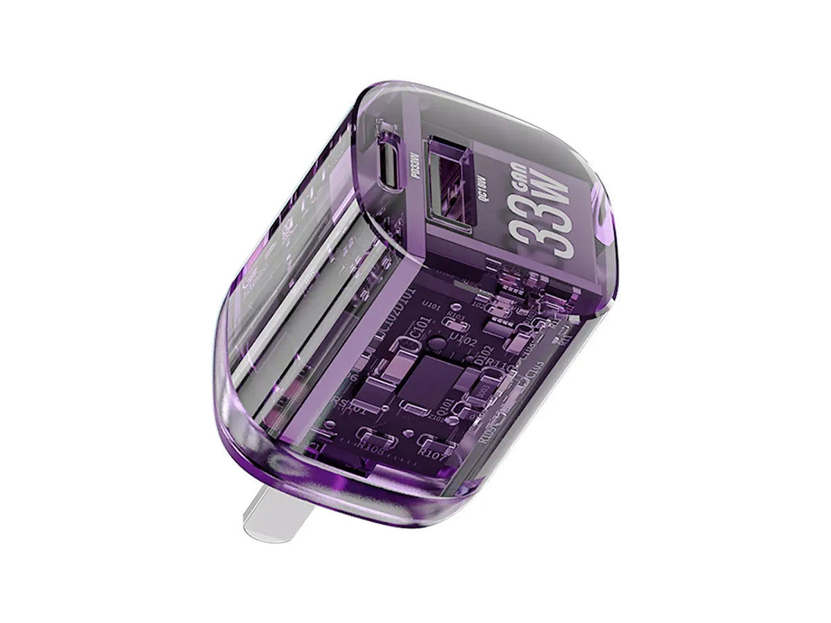 Cargador Wekome WP-U115 de 33 W morado
