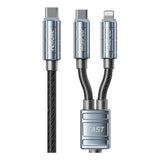 Cable de Carga Rápida 2 en 1 Wekome Vanguard II Aleación de Zinc