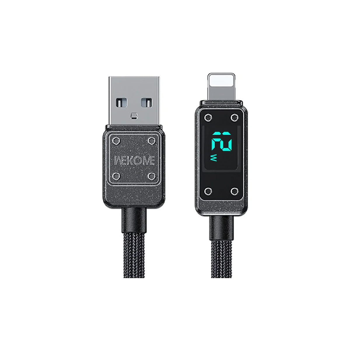 Cable con pantalla digital Vanguard WDC-06 Lightning negro