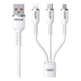 Cable de Carga Super Rápida 3 en 1 de Silicona 66W