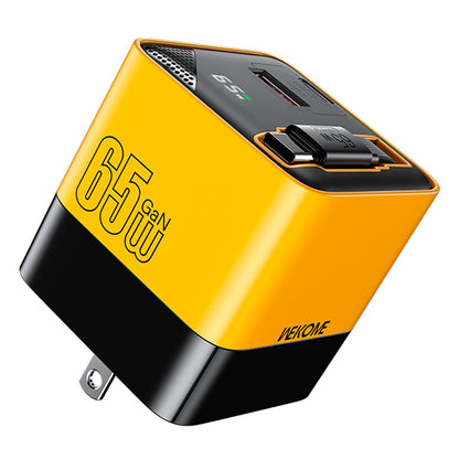 Cubo Cargador WP-U39 US Infinity 65W – ¡Potencia Total y Estilo Vibrante!