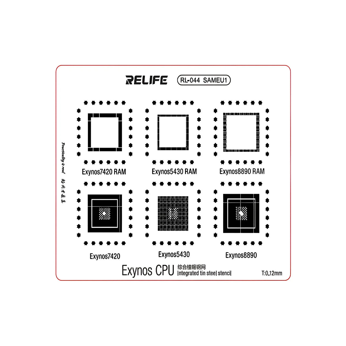 Stencil BGA Relife SAMEU1 Exynos