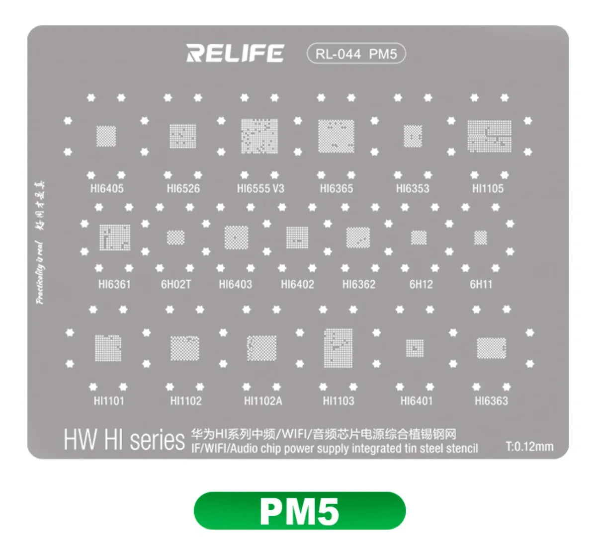 STENCIL 0.12MM PM5 Huawei HI series RELIFE RL-044