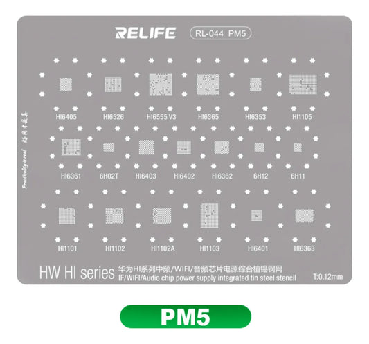 STENCIL 0.12MM PM5 Huawei HI series RELIFE RL-044