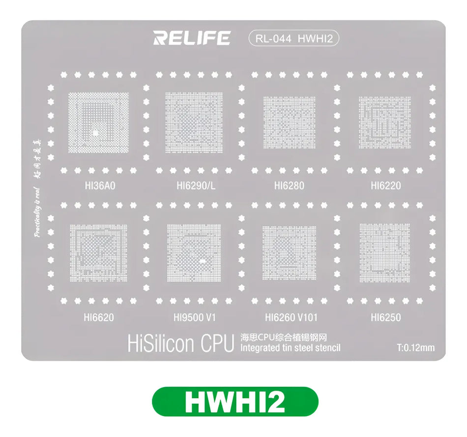 STENCIL 0.12MM Relife RL-044 HWHI2