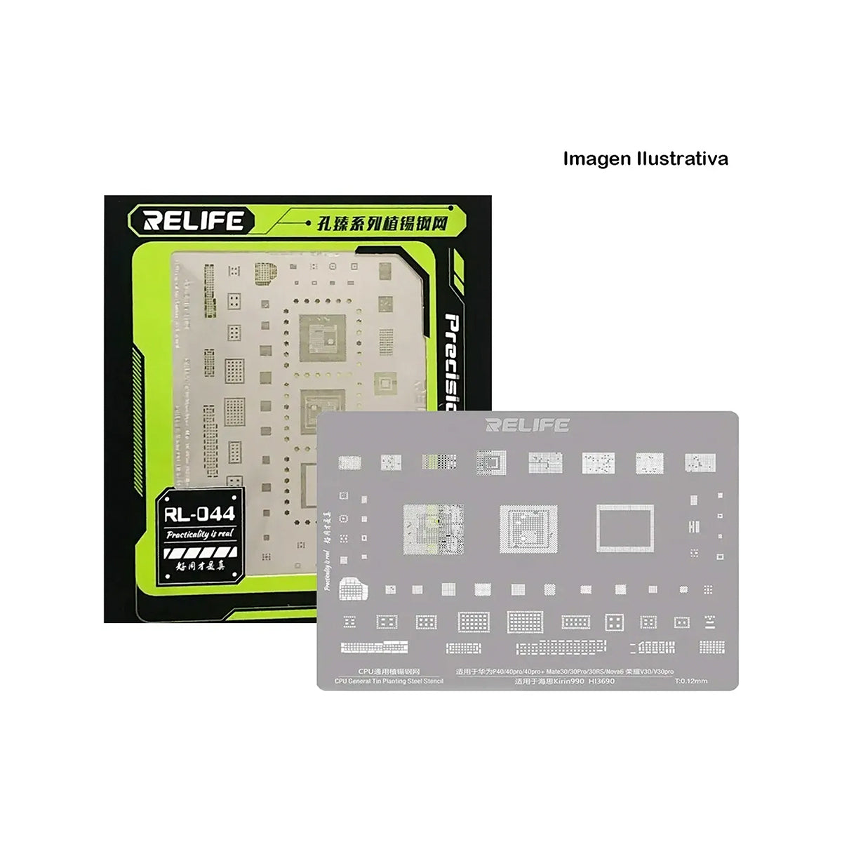 Stencil BGA Relife RL-044 MAC3 para SSD y DDR de Mac