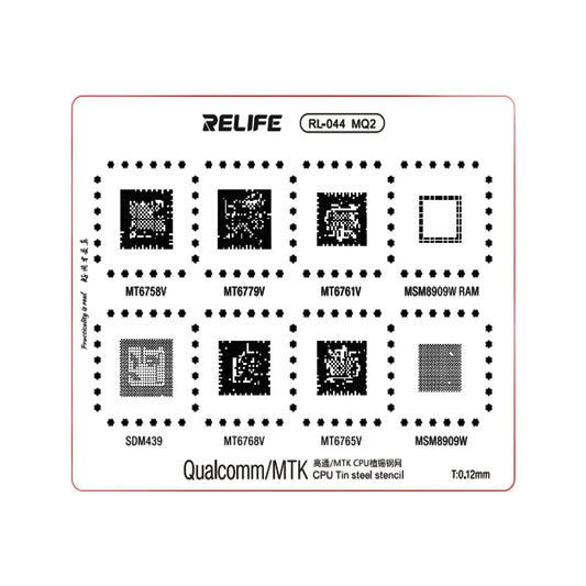 Stencil BGA Relife RL-044 MQ2 Qualcomm MTK