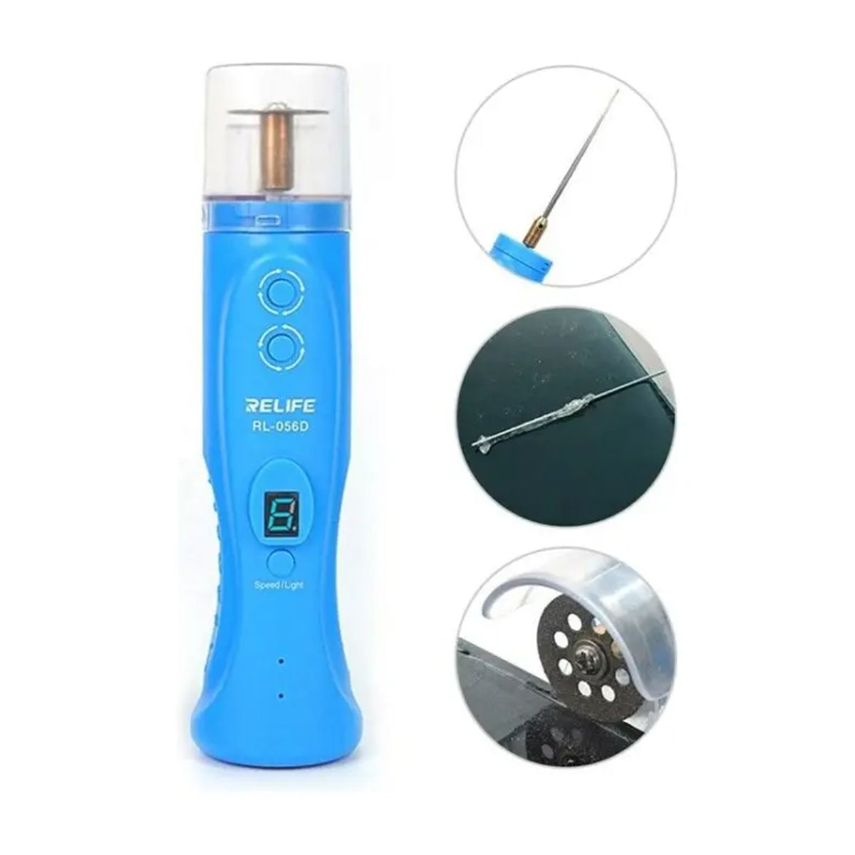 Máquina Inteligente de Corte y Desgomado RELIFE RL-056D – ¡Precisión 6 en 1!