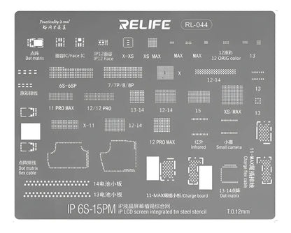 Stencil Screen Repair Comp. IP6S-15/13/11/12 Relife RL-044IP