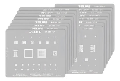 Stencil 16 Piezas Relife RL-044 HW series CPU