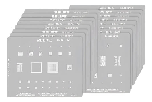 Stencil 16 Piezas Relife RL-044 HW series CPU