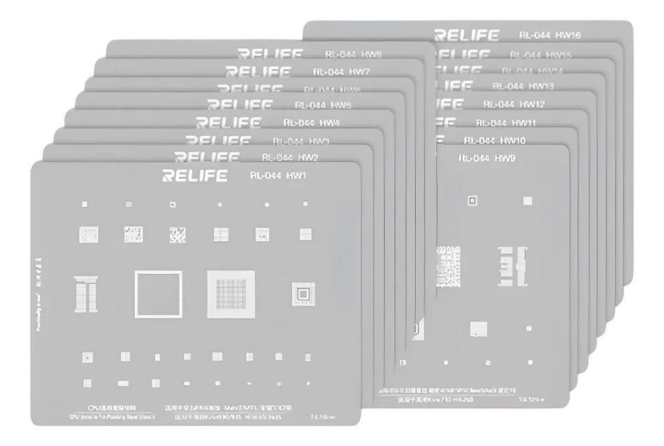 Stencil 16 Piezas Relife RL-044 HW series CPU