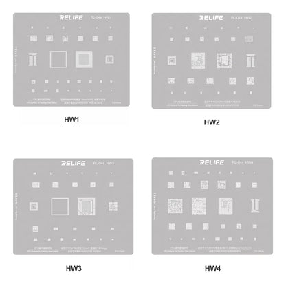 Stencil 16 Piezas Relife RL-044 HW series CPU