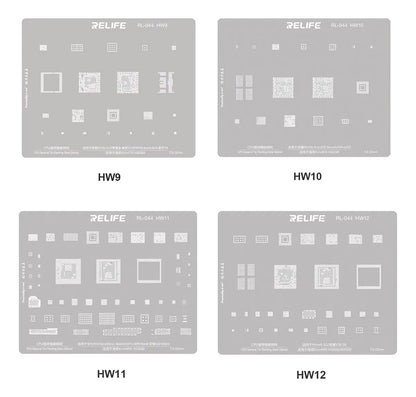 Stencil 16 Piezas Relife RL-044 HW series CPU