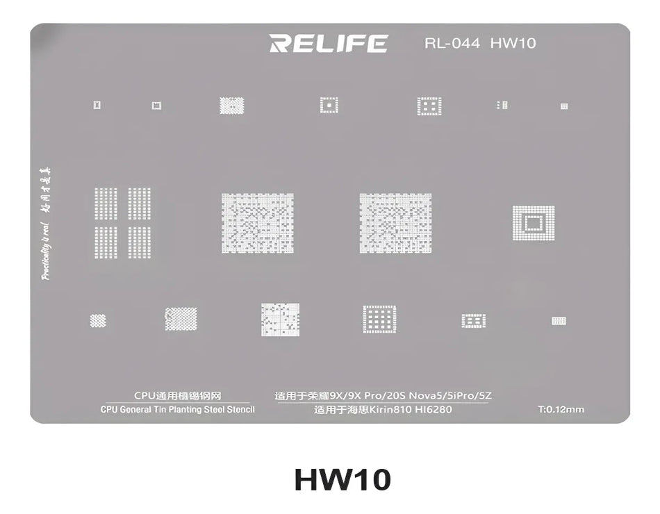 Stencil 0.12MM Relife RL-044 SAM15 Qualcomm 888 SM8350/Exynos2100 CPU