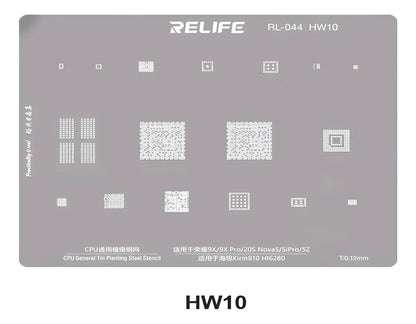 Stencil 0.12MM Relife RL-044 HW10 Kirin810 HI6280 CPU BGA