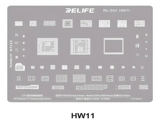 STENCIL0.12 HW11 Kirin990 HI3690 CPU BGA RELIFE RL-044