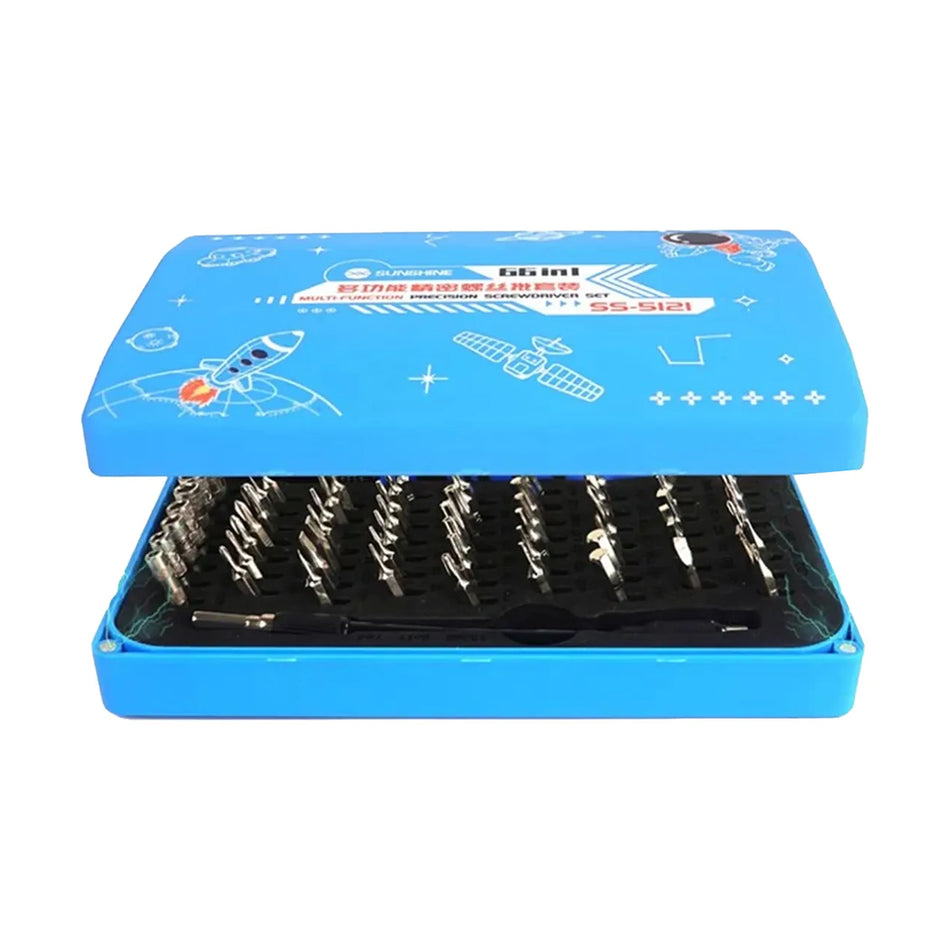 Set de Desarmadores Sunshine SS-5121 (66 en 1): Precisión Total en Formato Compacto