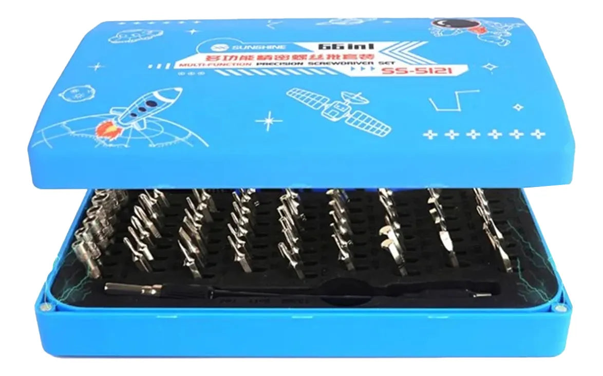 Set de desarmadores 66 en 1 Sunshine SS-5121