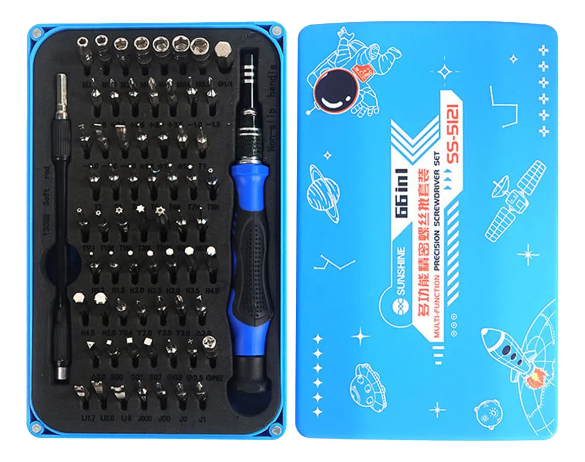 Set de desarmadores 66 en 1 Sunshine SS-5121