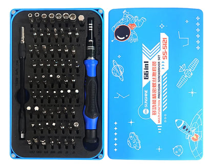 Set de desarmadores 66 en 1 Sunshine SS-5121