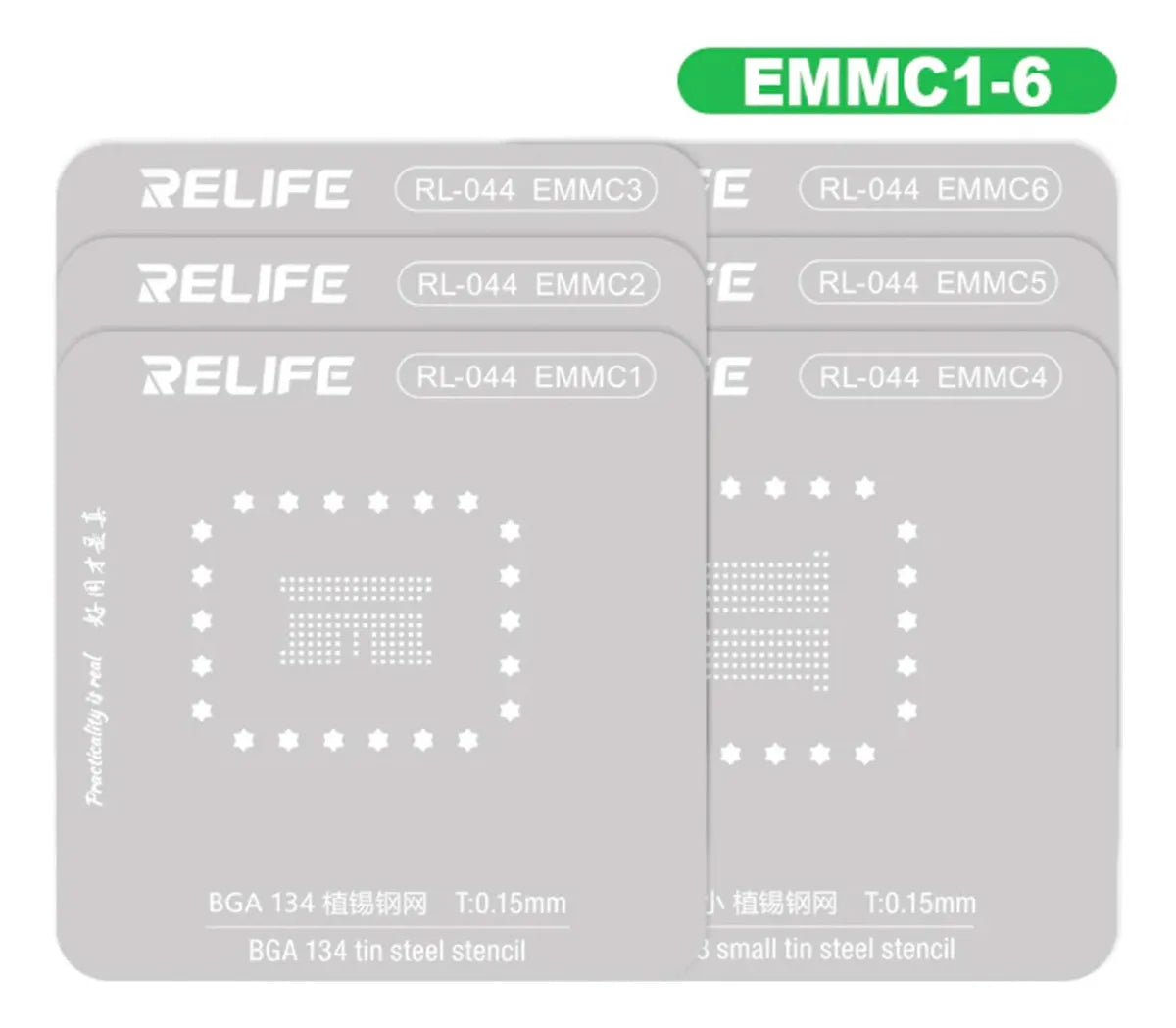 Stencil Android 50 Piezas Relife RL-044