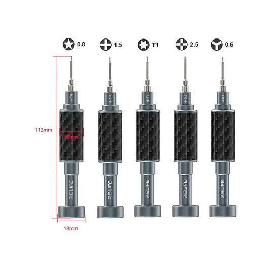 Set de destornilladores de fibra de carbono Cannon King Relife RL-729