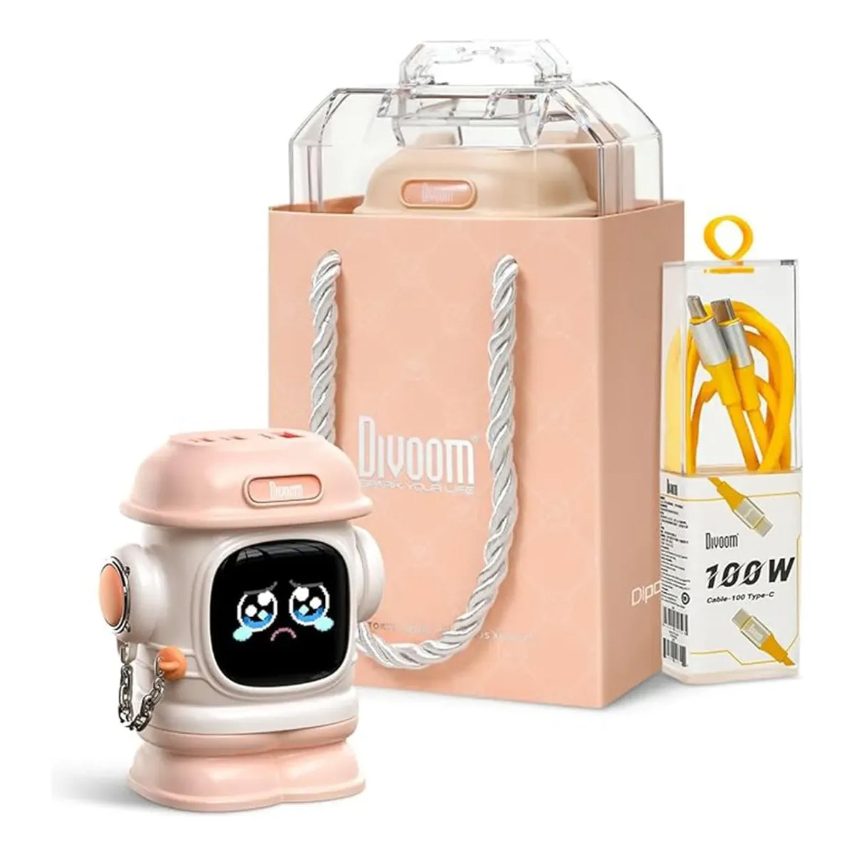 Cargador Multi-puerto Divoom Dipow-65 GaN – Potencia 65W y Diseño Plegable