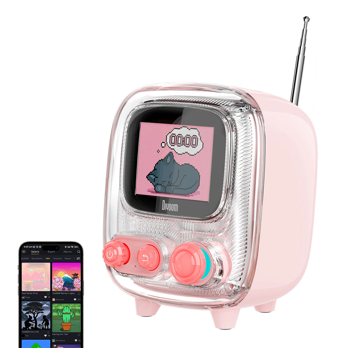 Divoom Tivoo-2 – Altavoz Retro & Álbum de Fotos Inteligente