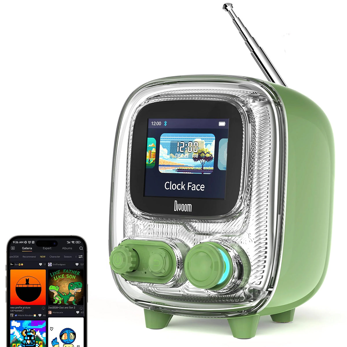 Divoom Tivoo-2 – Altavoz Retro & Álbum de Fotos Inteligente