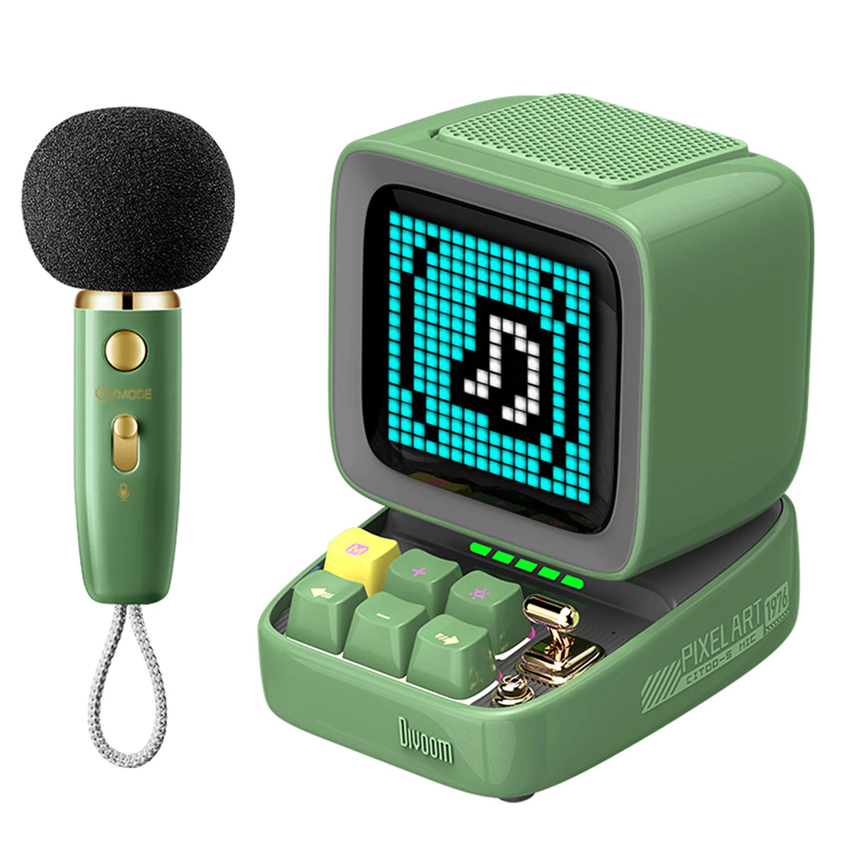 Divoom Ditoo 5-Mic – Altavoz Bluetooth Retro con Karaoke y Pixel Art