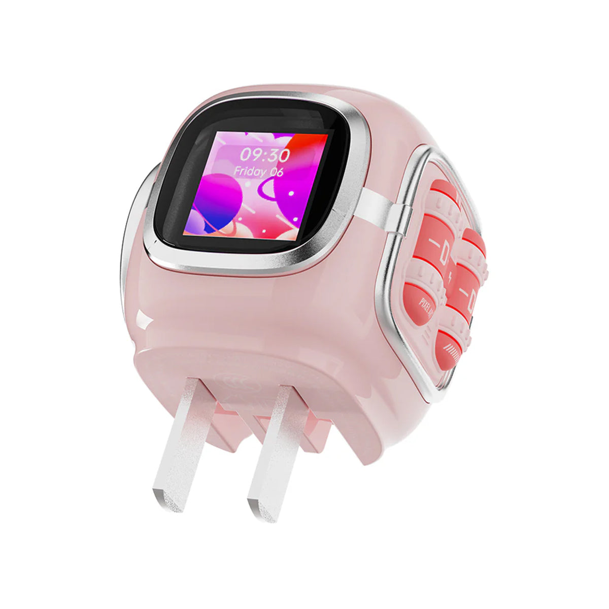 Cargador Divoom Dipow 35W GaN – Energía Inteligente con Estilo Retro