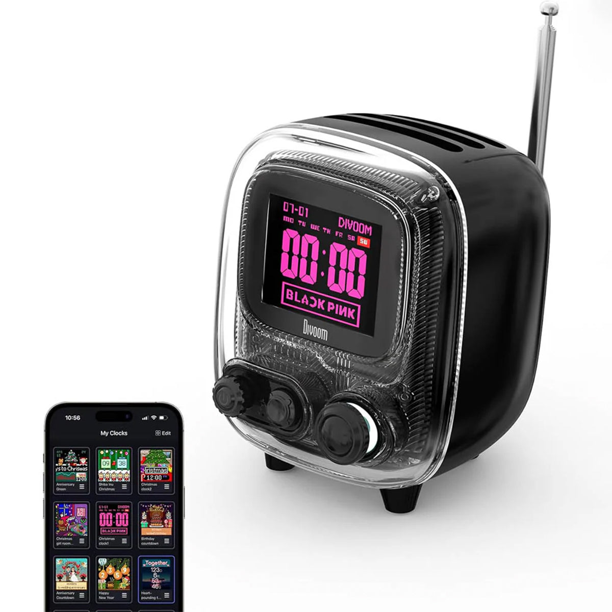 Divoom Tivoo-2 – Altavoz Retro & Álbum de Fotos Inteligente