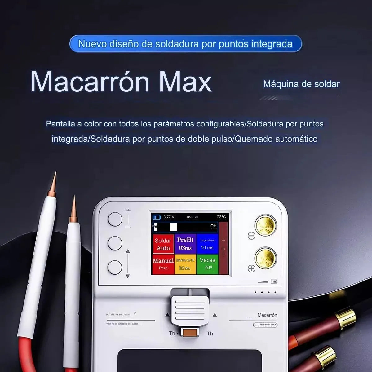 Estación Soldador compatible con baterías Qianli Macaron Max