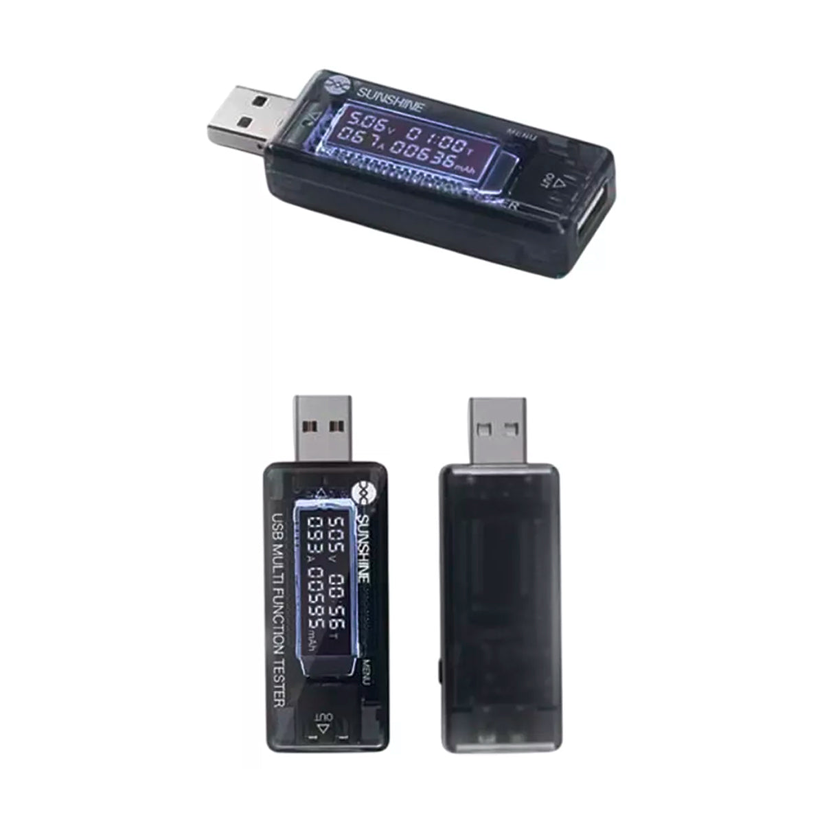 USB Detector Digital Sunshine SS-302A: Diagnóstico de Carga de Alta Precisión