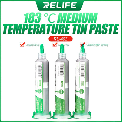 Pasta para Soldadura Relife RL-403 183 Grados 10cc