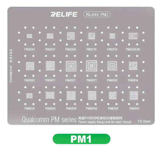 STENCIL 0.12MM Relife RL-044 PM1 Qualcomm series PM