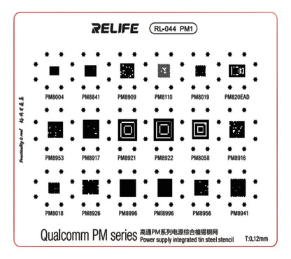 STENCIL 0.12MM Relife RL-044 PM1 Qualcomm series PM