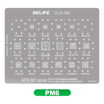 Stencil MKT MT Series Relife RL-044 PM6