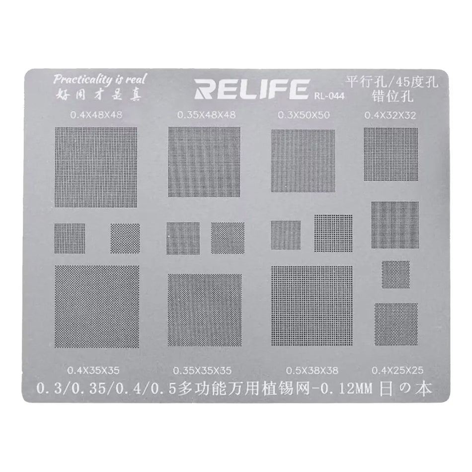Stencil BGA Relife RL-044 para Reballing