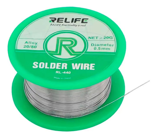 Microalambre de Soldadura Electrónica Relife