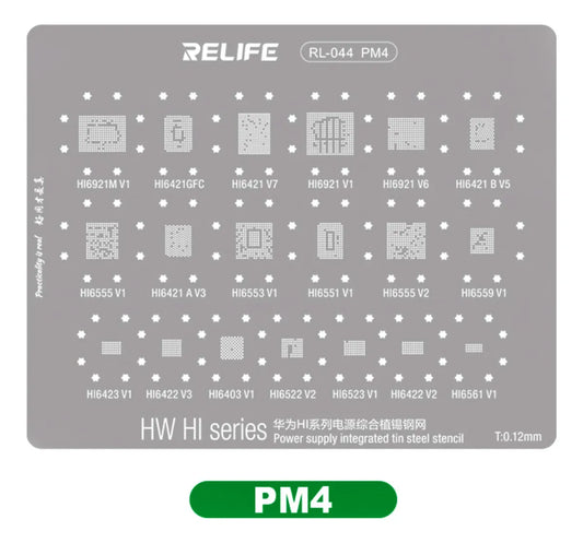 STENCIL 0.12MM Relife RL-044 PM4 Huawei HI series