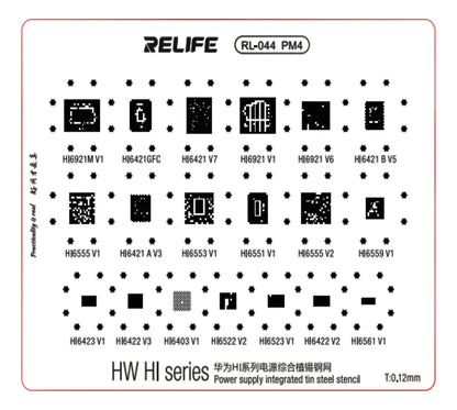 STENCIL 0.12MM Relife RL-044 PM4 Huawei HI series