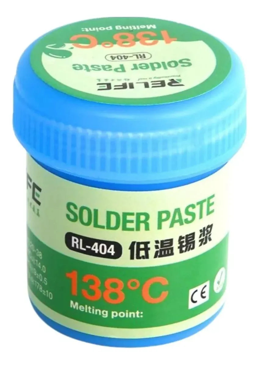 Estaño en Pasta Bajo Punto de Fusion 138°c Relife 40g RL404