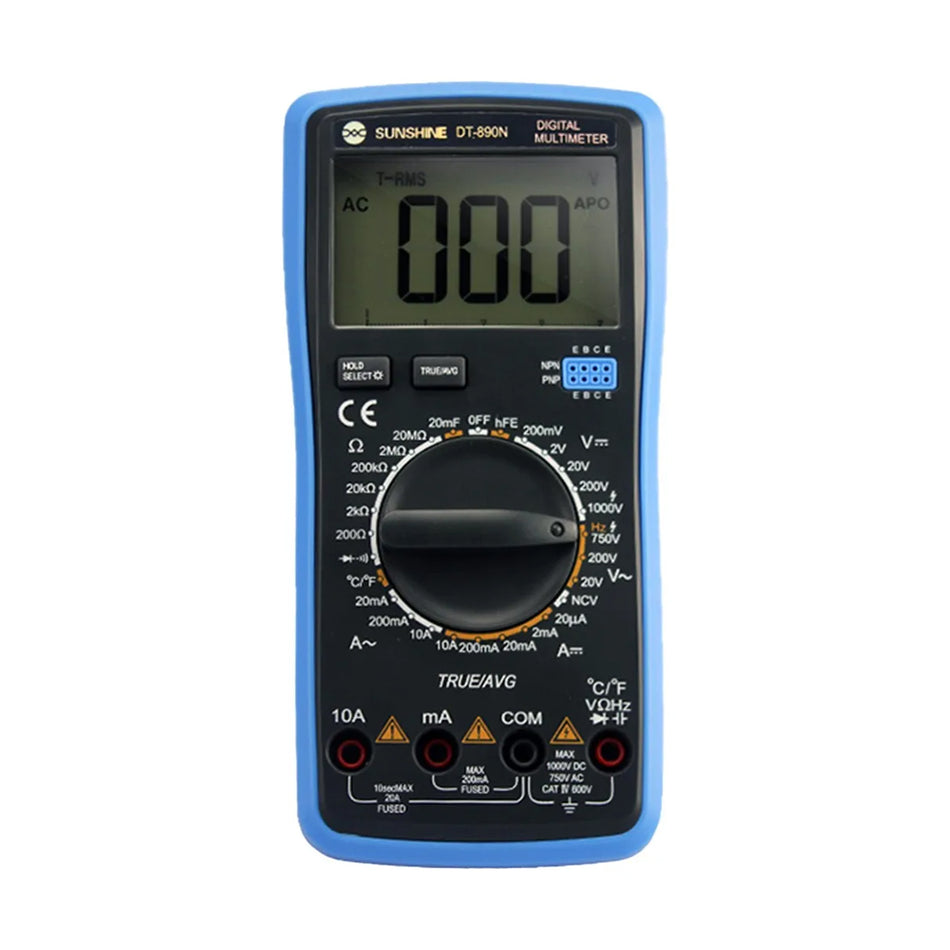 Multímetro Digital Sunshine DT-890N: Precisión "True RMS" para diagnósticos de élite