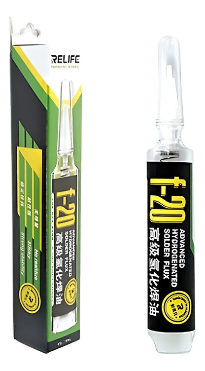 Pasta de Soldadura Flux en Jeringa Transparente Relife F-20