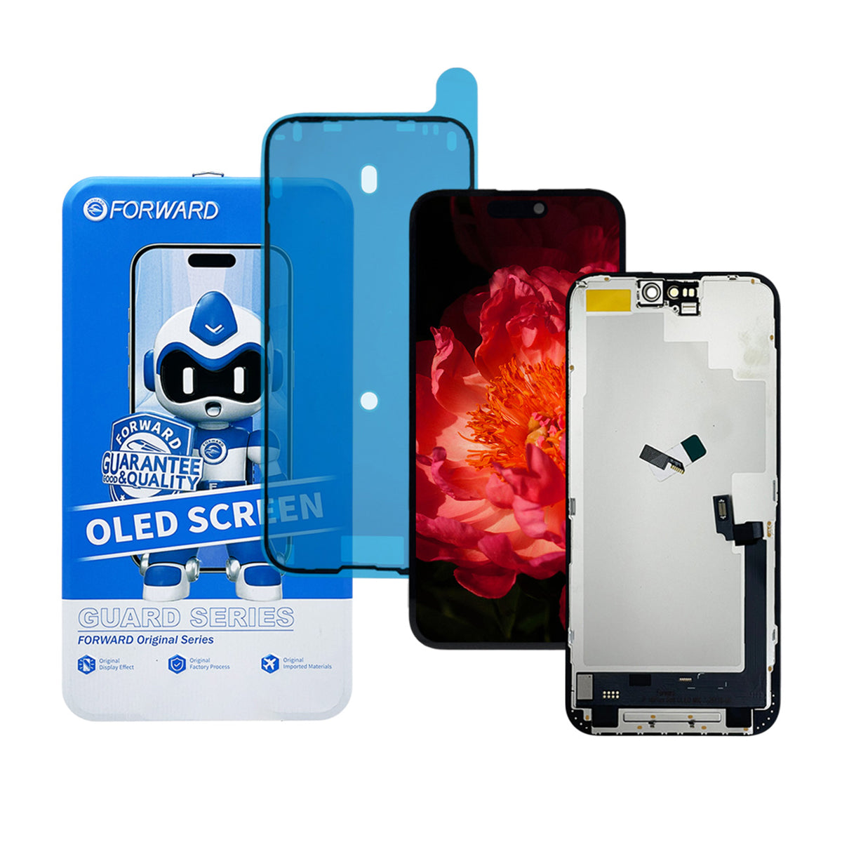 Pantalla compatible con iPhone 16 Plus