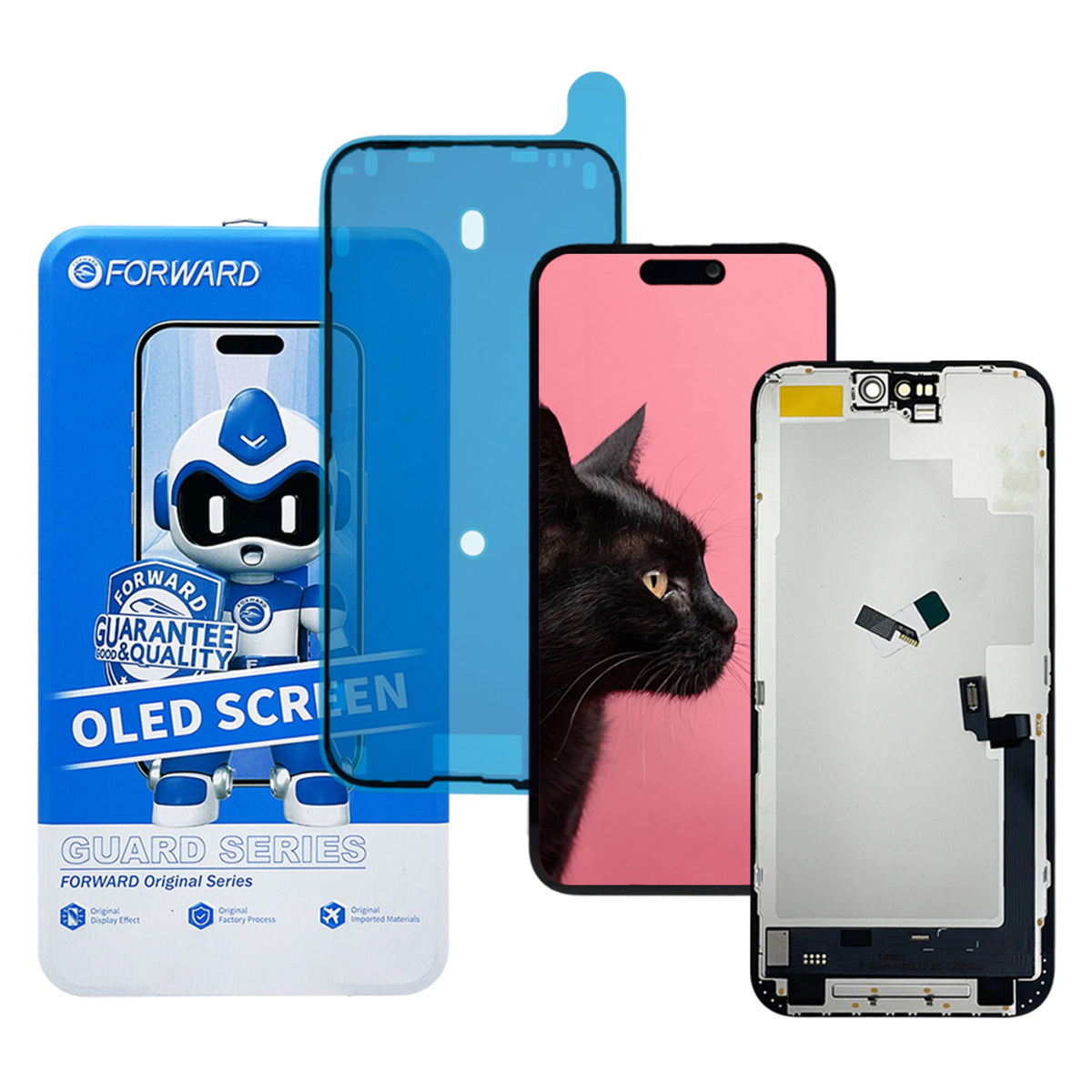 Pantalla compatible con iPhone 16 Plus