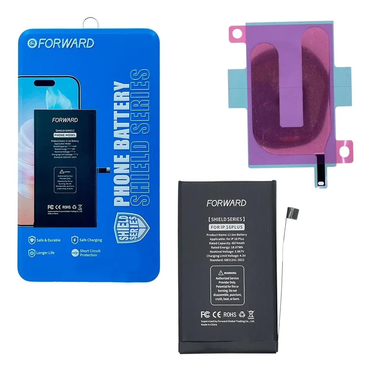 Batería Forward para iPhone 16 / 16 Plus / 16 Pro / 16 Pro Max