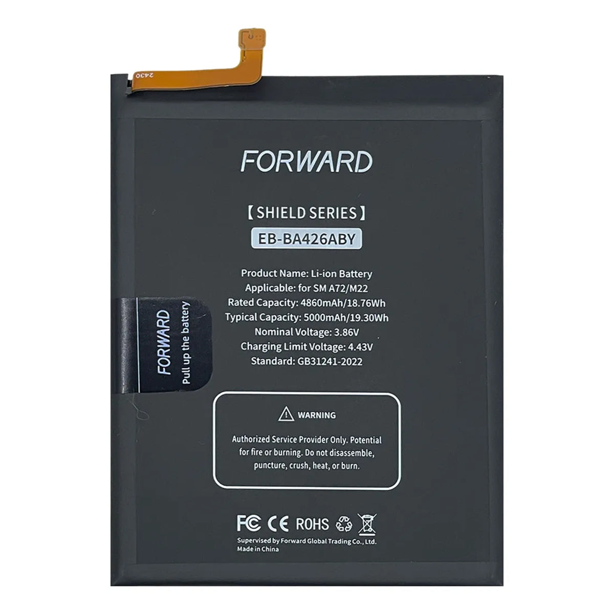 Batería Forward compatible con Samsung Galaxy A72/M22